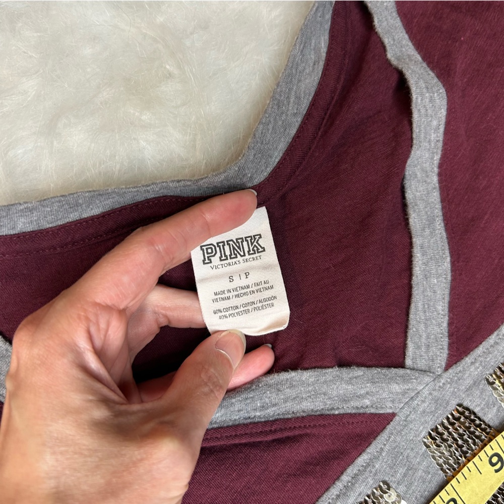 Vs Pink- Sequin Tee - image 6